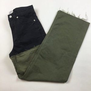 Zara City Worker Color Block Jeans 2 Raw Y3-13